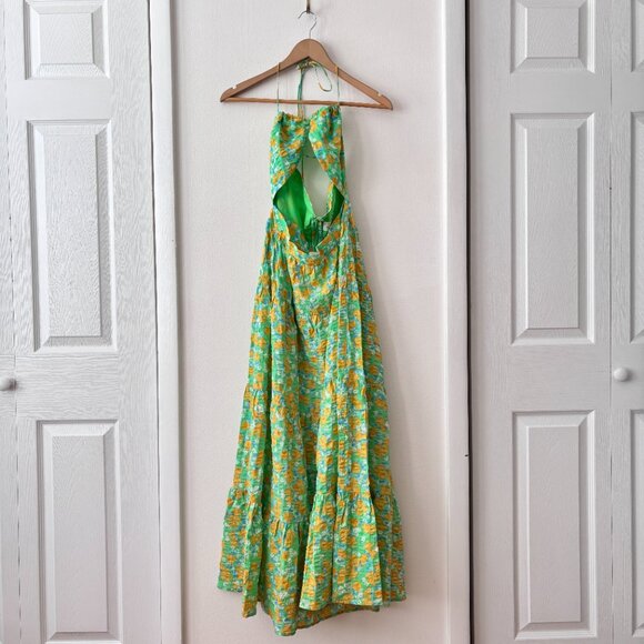 Sabo Skirt Calais Seersucker Floral Print Maxi Dress - Picture 5 of 9